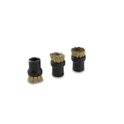 Round Brush Set of 3 (Brass Bristles)
