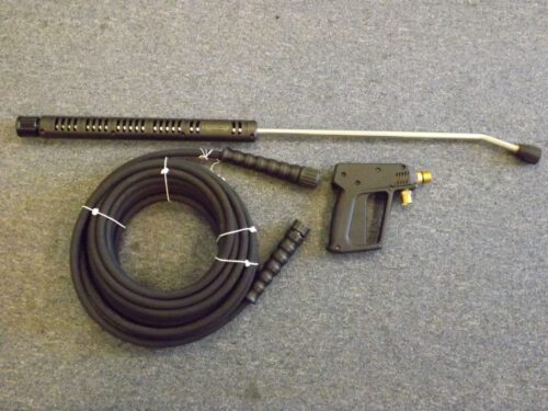 HOT WATER Trigger Gun, HP Hose 50', Spray Wand & Nozzle